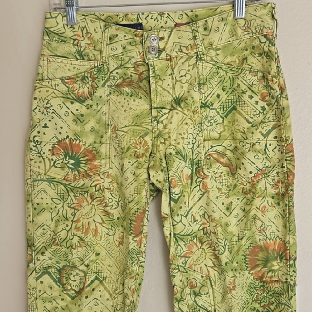 Anthropologie Pilcro The Wander low rise patchwork floral pants  women's… - Picture 3 of 12